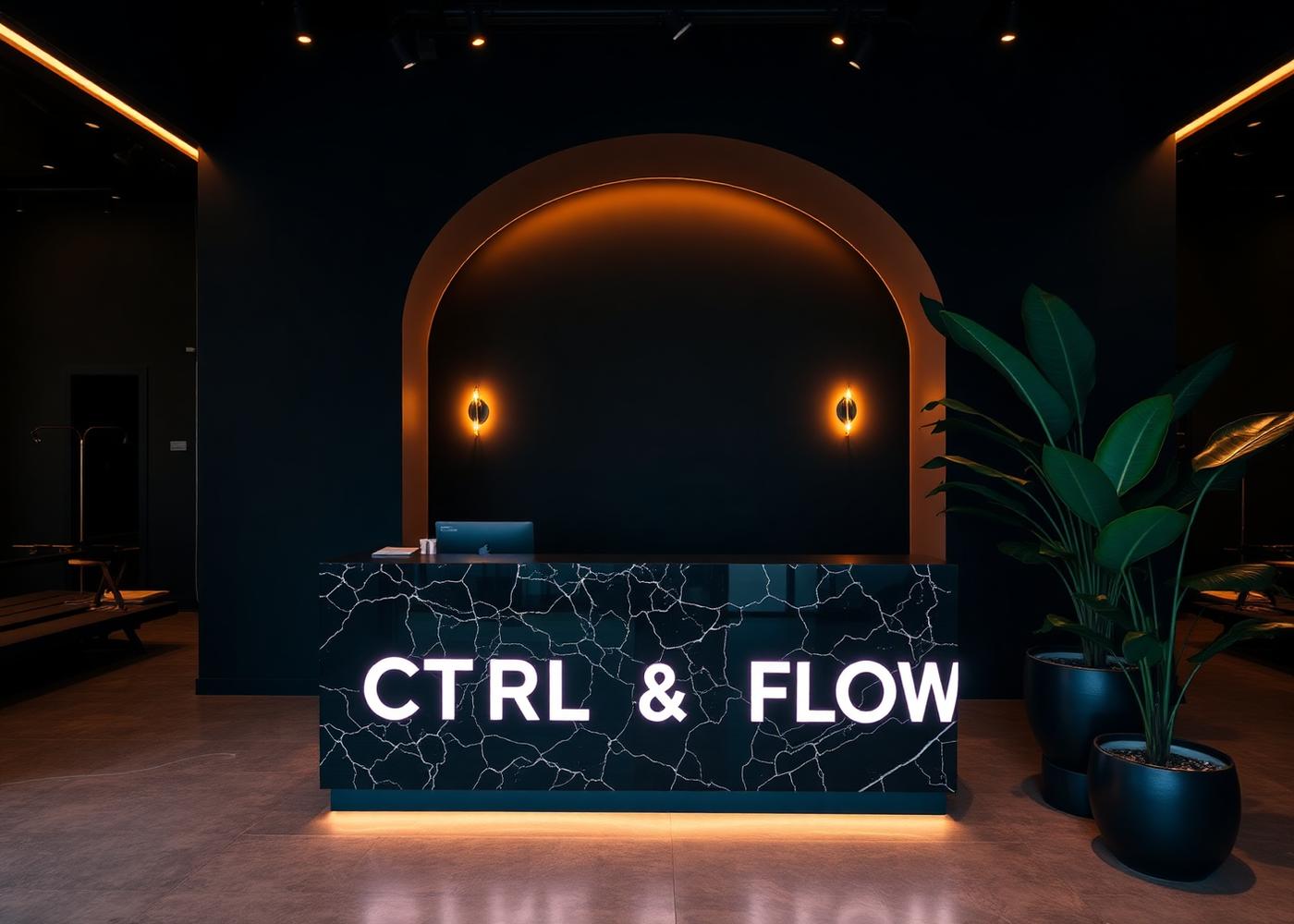 CTRL and FLOW studio reception interior